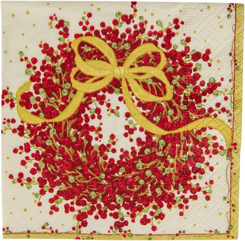 8070C treskiktspappersservetter, 20 stycken, 25 X 25 cm, pepparbär
