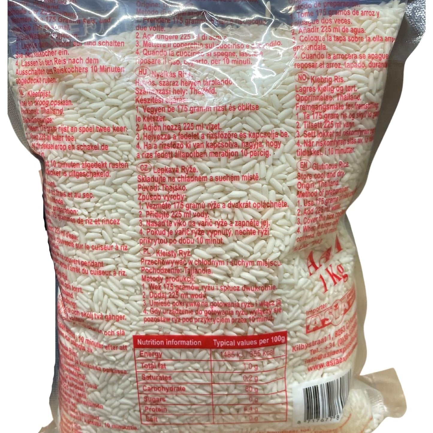 ROYAL THAI RICE - Sticky rice - 1 x 1 KG