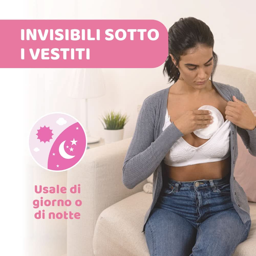 Chicco Acterielle Natural Feeling amningsskydd, 30 st Mat- och amningstillbehör Bebe Naty Shop