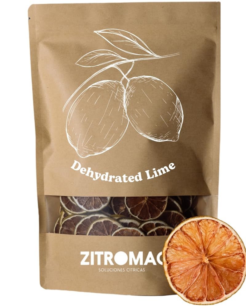 200gr Torkade limefrukter för cocktails|torkade frukter för sockerfria cocktails, dekoration, bakning, jul, drycker, te|100% naturliga Torkade limeskivor för gin, kvällscocktail Torkade produkter Naty Shop Limes 100Gr
