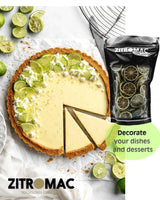 200gr Torkade limefrukter för cocktails|torkade frukter för sockerfria cocktails, dekoration, bakning, jul, drinkar, te|100 % naturliga Torkade limeskivor för gin, kvällscocktail Torkade produkter Naty Shop