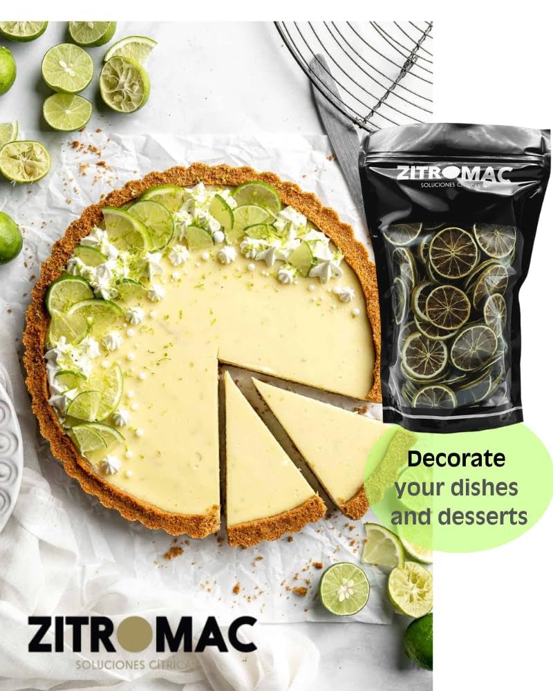 200gr Torkade limefrukter för cocktails|torkade frukter för sockerfria cocktails, dekoration, bakning, jul, drinkar, te|100 % naturliga Torkade limeskivor för gin, kvällscocktail Torkade produkter Naty Shop