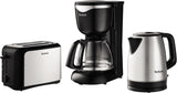Tefal CM3408 Mini kaffebryggare i glas (600 W, 6 koppar) svart/rostfritt stål, CM340811