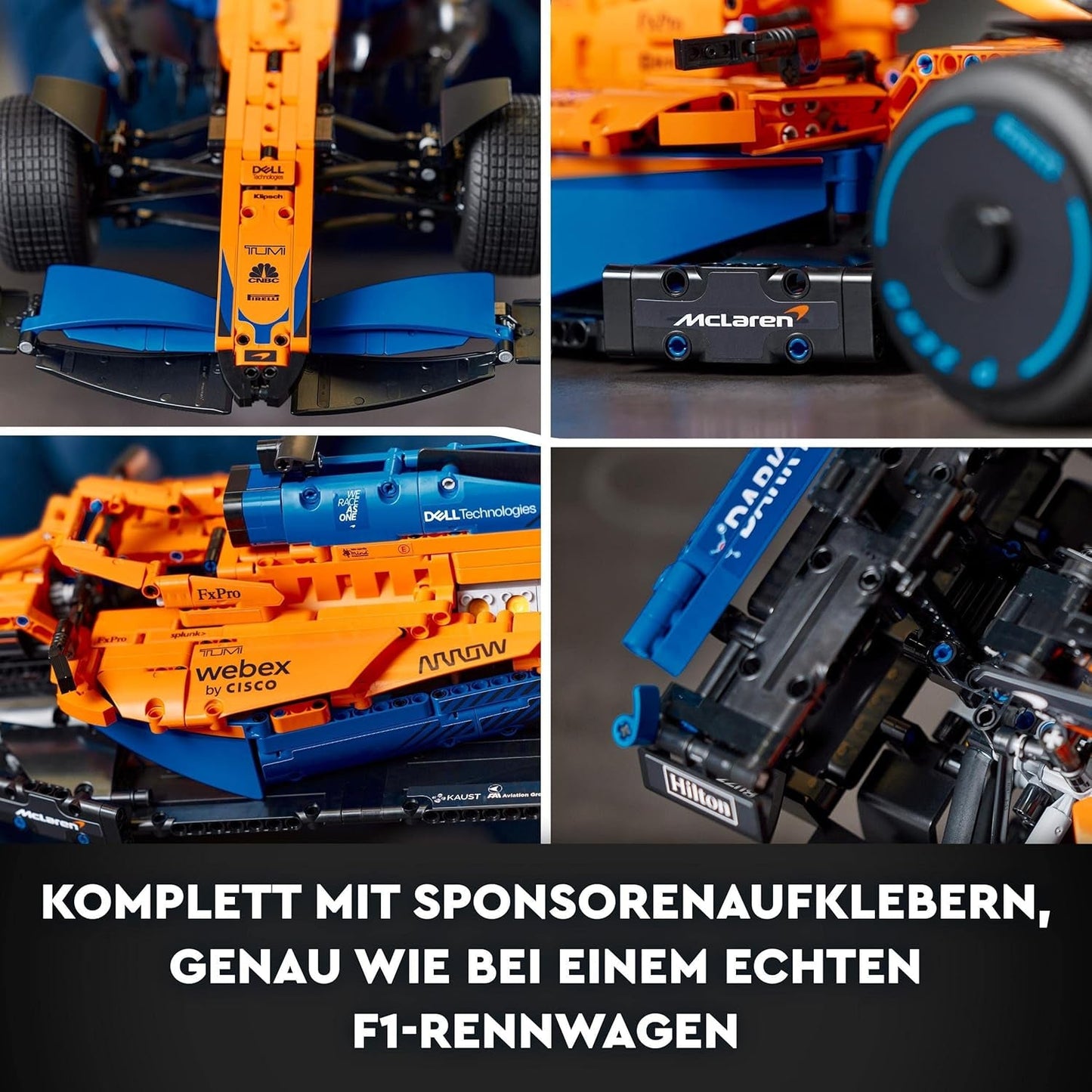 Lego Technic Mclaren Formel 1 Racing Car - Vuxen F1-modell med V6-motor och styrning - Present till motorsportfantaster och samlare - 42141 Byggset Besuche den LEGO-Store