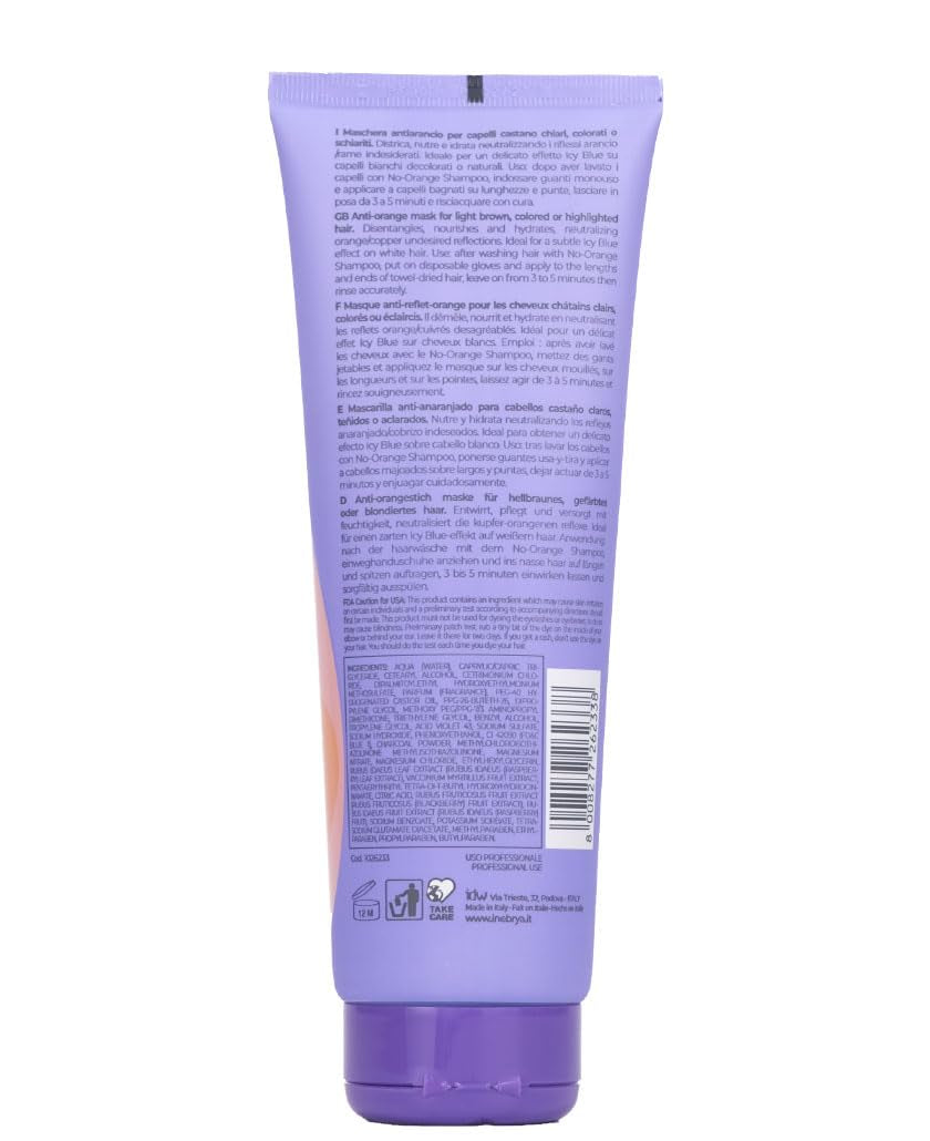 Inebrya Blondesse No-Orange Mask 250ml Hårmask Naty Shop