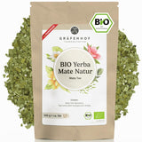Ekologiskt Yerba Mate Tea Original 1 kg Loose Mate Tea High Koffein Orostat Lufttorkat Labbtestade Mate Blad Packade i Tyskland Premium Quality Gräfenhof