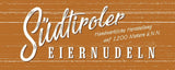 BioGourmet bandnudlar med Schüttelbrot från Sydtyrolen (SGB) | Salta och smaksatta äggnudlar med äkta prick från Sydtyrolen | 1 x 250g Bio