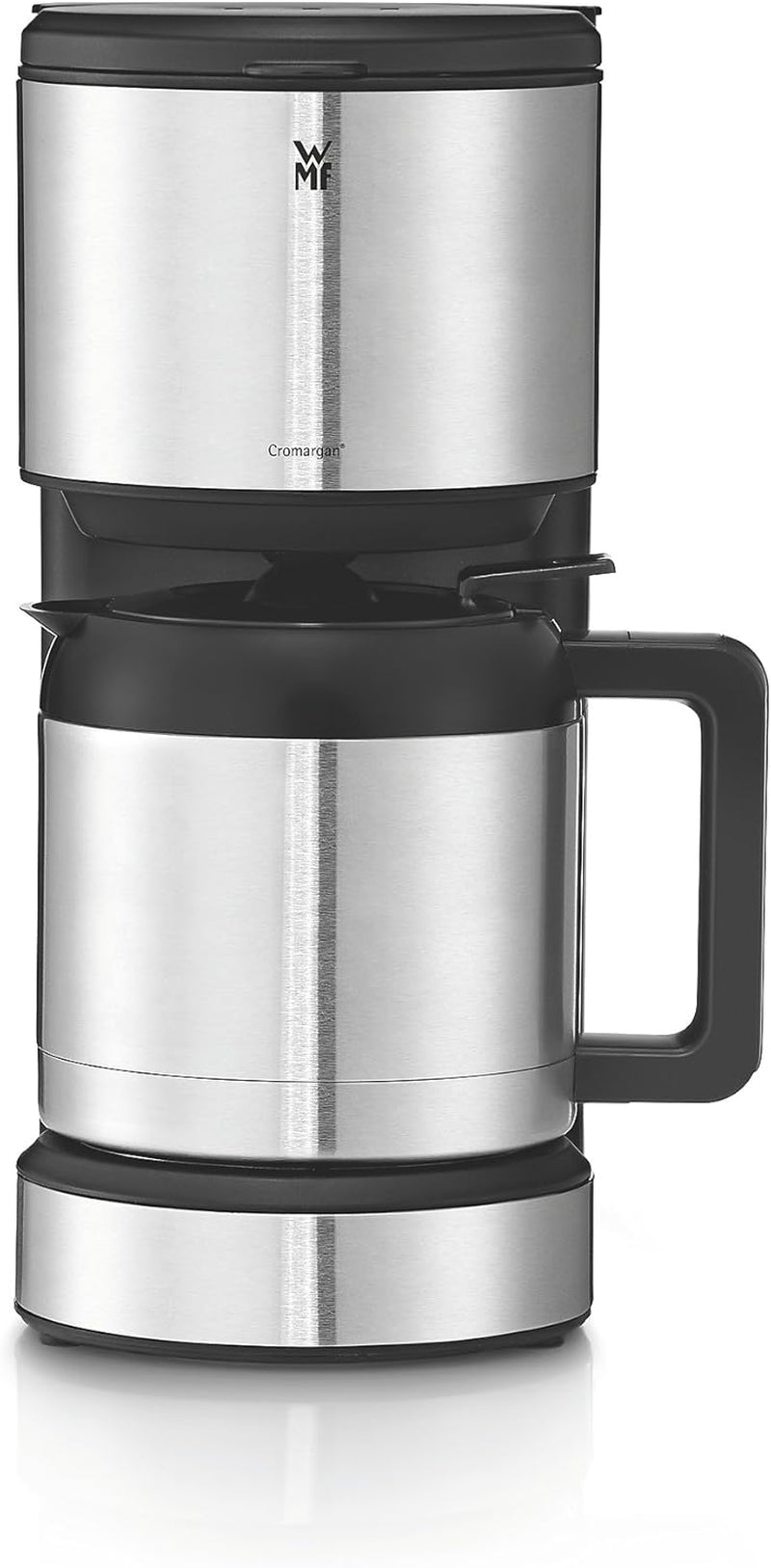 WMF Stelio Aroma espressomaskin med termos, filterkaffe, 8 koppar, anti-droppsystem, automatisk avstängning, 1000 W