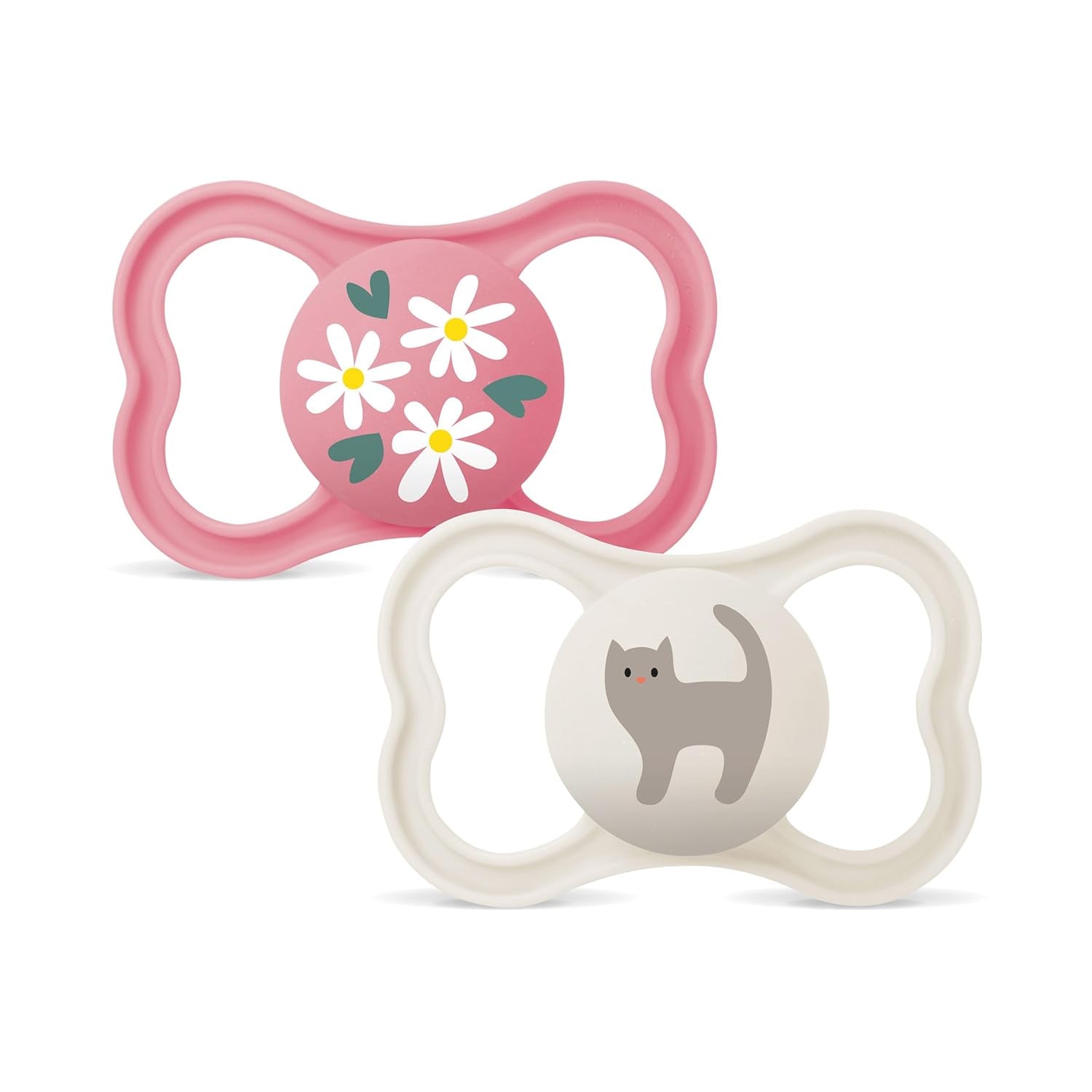 MAM Air Silikonnappar 2-pack Extra lätt och luftig design Tandvänlig bebisnapp Tillverkad av MAM SkinSoft Special Silikon med Napplåda 6-16 Månader Bear/Rhino