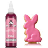 Röd matfärg 120 ml, högkoncentrerad och sockerfri flytande matfärg för bakning, kakor, makroner, glasyr, fondant, kakor, munkar