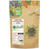 Wholefood Earth Ekologisk fransk stil Mörkgröna linser 1 kg icke-GMO | Vegan | Rik på fibrer | Rik på protein | Certifierad ekologisk