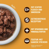 Lily's Kitchen blöt mat för vuxna katter, gjord med naturliga ingredienser, läckra bitar i sås, multipack, 8 lådor x 85 g