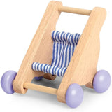 Hape babyrum - dockrumsset i trä, möbler för babydockor, tillbehör till dockskåp för småbarn, babyrum i miniatyr med gunga och tillbehör, rollspel för 3 år
