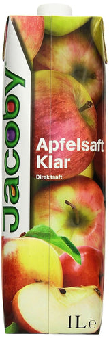 Jacoby 100 % klar äppeljuice, 6 x 1 liter Alkoholfria drycker Naty Shop