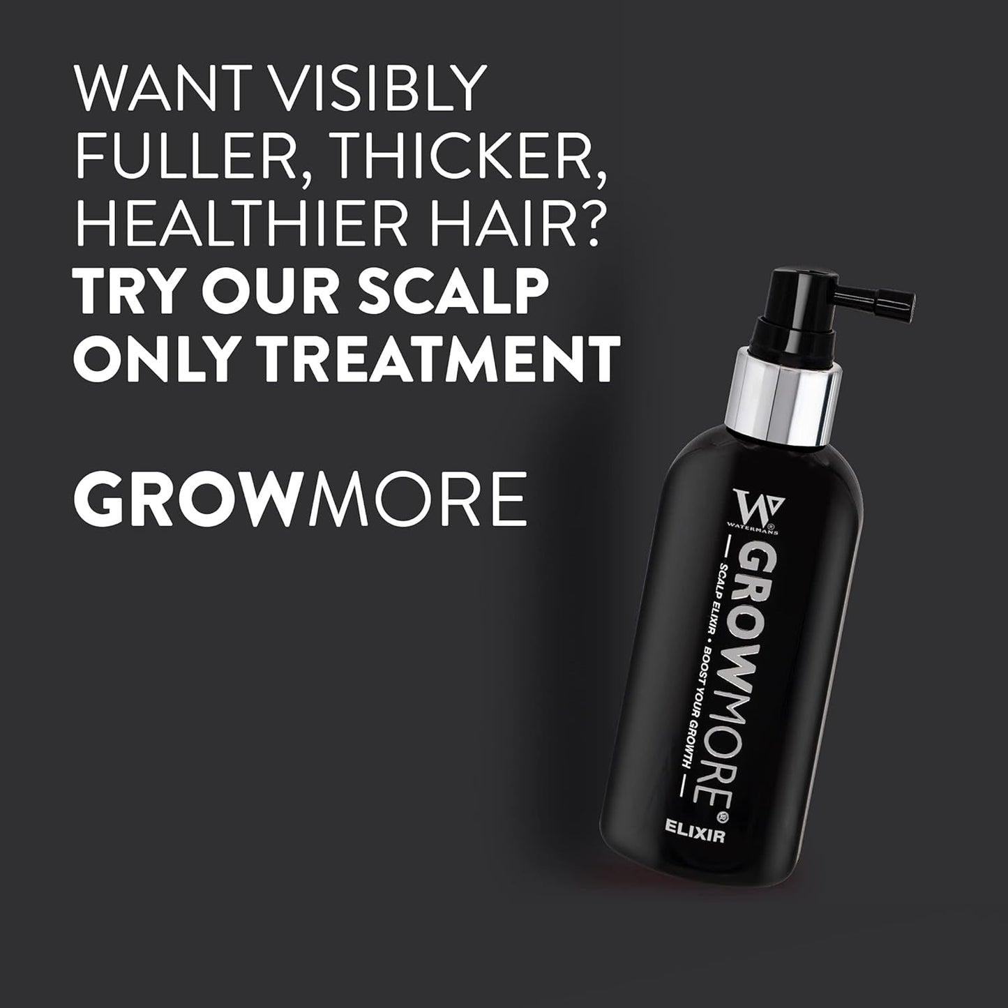 Watermans Grow More Elixir Hair Growth Serum - Stärker hårrötter - Främjar hårväxt - För kvinnor och män Hårvård Naty Shop