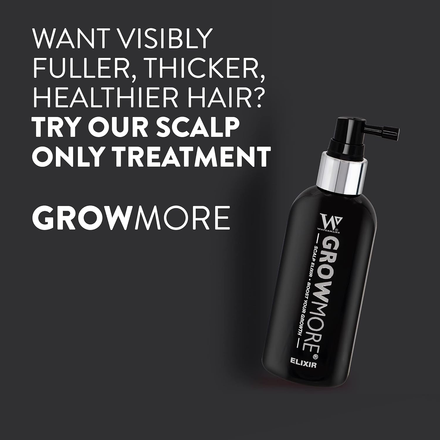 Watermans Grow More Elixir Hair Growth Serum - Stärker hårrötter - Främjar hårväxt - För kvinnor och män Hårvård Naty Shop