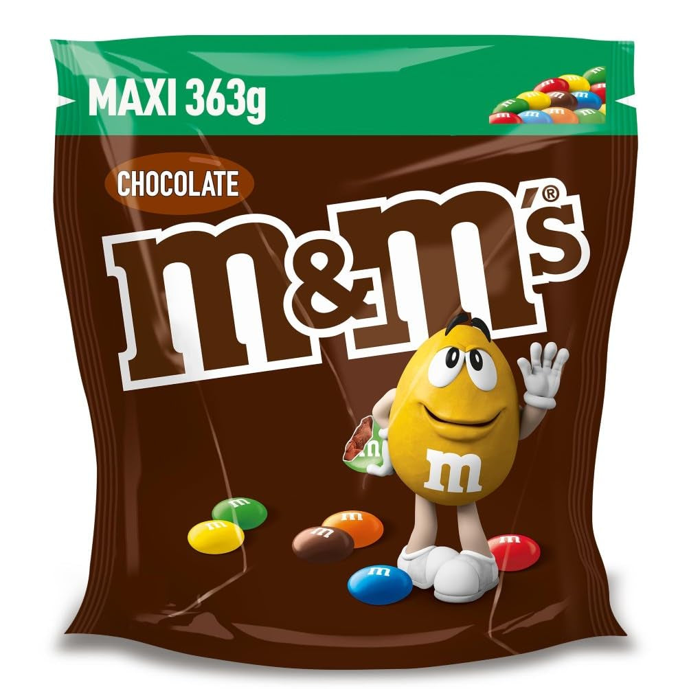 INNEHÅLL: 363g påse M&M'S choklad, bästa kvalitet tack vare de utvalda ingredienserna