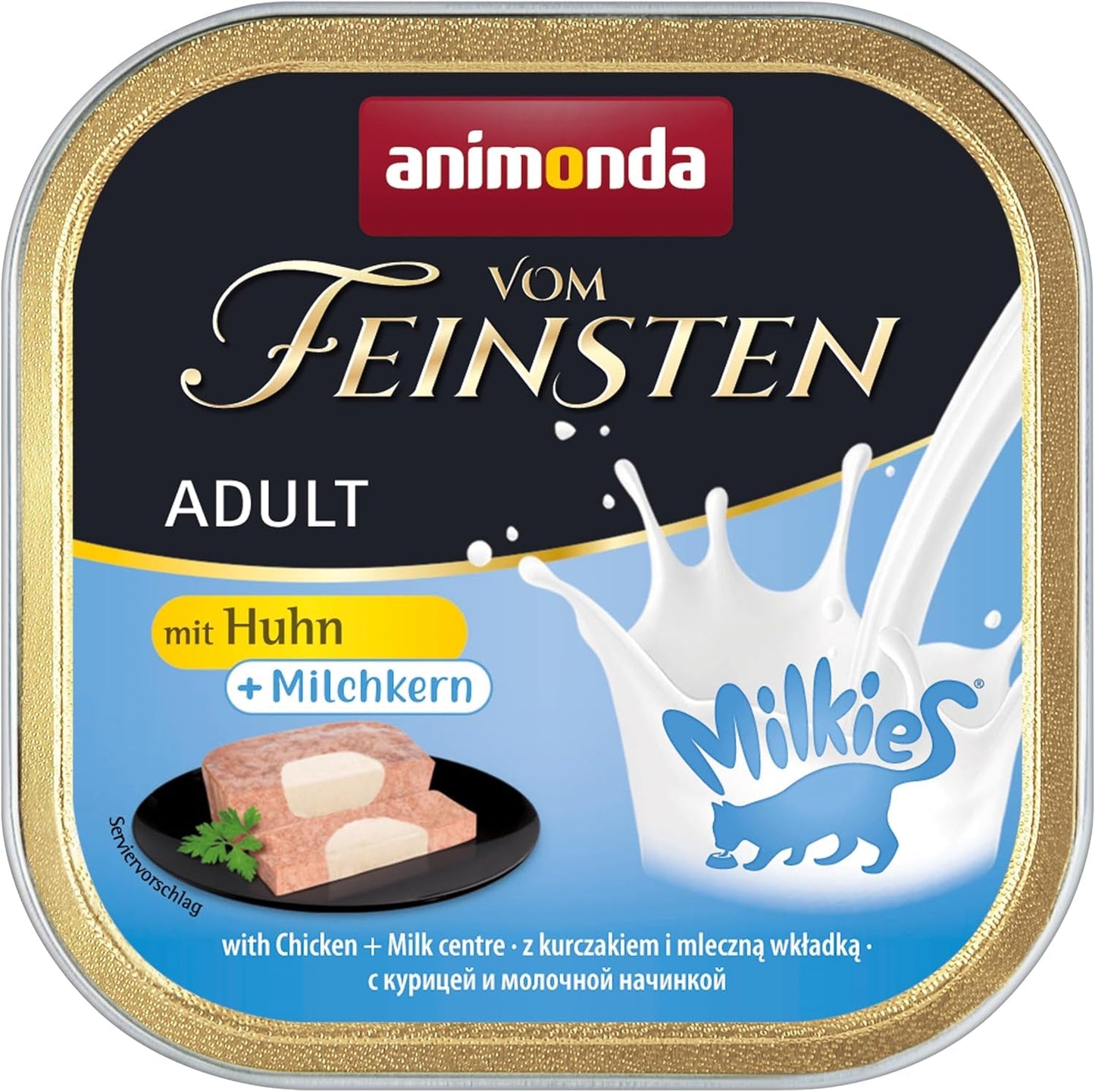animonda Vom Feinsten Våtfoder för vuxna katter, kycklingvariant, 6 x 100 g