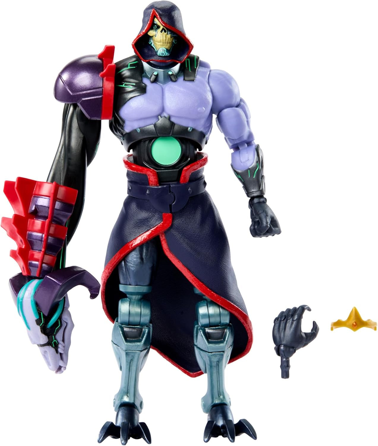 Universums mästare: Revolution Masterverse Skeletor Actionfigur Samlarfigur med 30 rörelsepunkter och rörlig robotarm Motu Toy HYC46 Actionfigurer Naty Shop Standardtitel