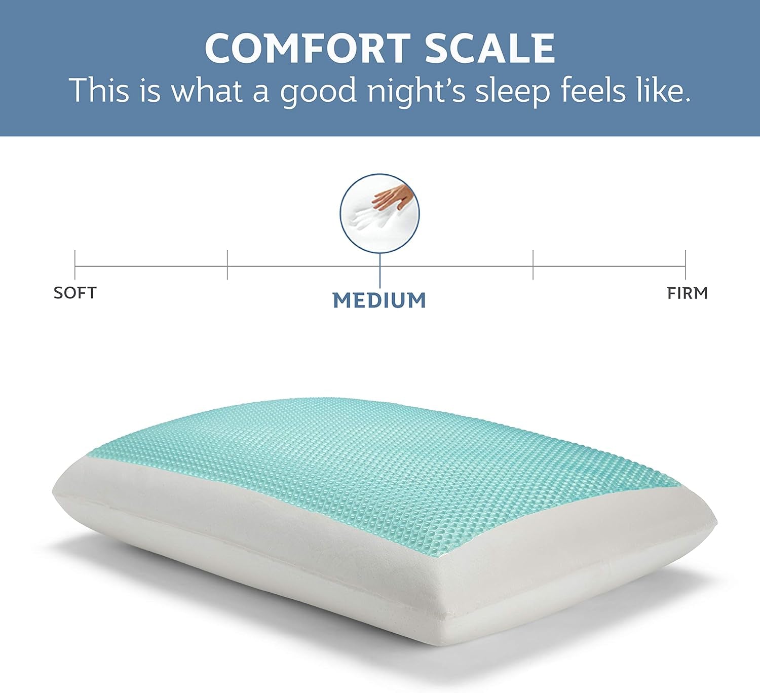 Sealy SE '19 Essentials SM Aqua Bubble Gel Sheet, 1 MC (US) kudde, vit, 61 X 40 X 14 cm Naty Shop Standardkuddar