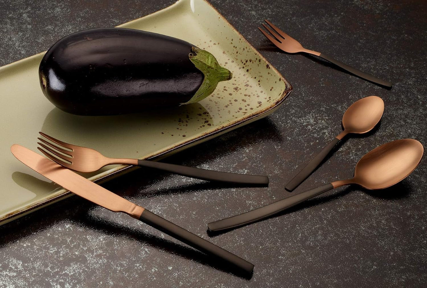 Bestickset Echtwerk Positano Due-Bronze, Black Edition, 20 stycken, 4 personer Kitchen Naty Shop