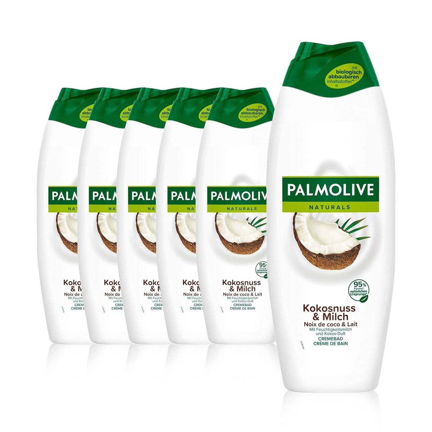 Palmolive Naturals Coconut & Milk Shower Gel, 6 x 250 ml Naty Shop Shower & Bath