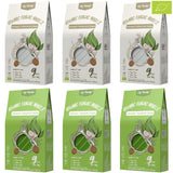 Elf-Family 6 lådor (12 st) Ekologiska konjac ultralågkolhydrat Shirataki nudlar Veganska glutenfria - 1,62 kg, inga kolhydrater/keto/lågkalorier/fettfria/sockerfria snabbnudlar - spagetti och fettuccine