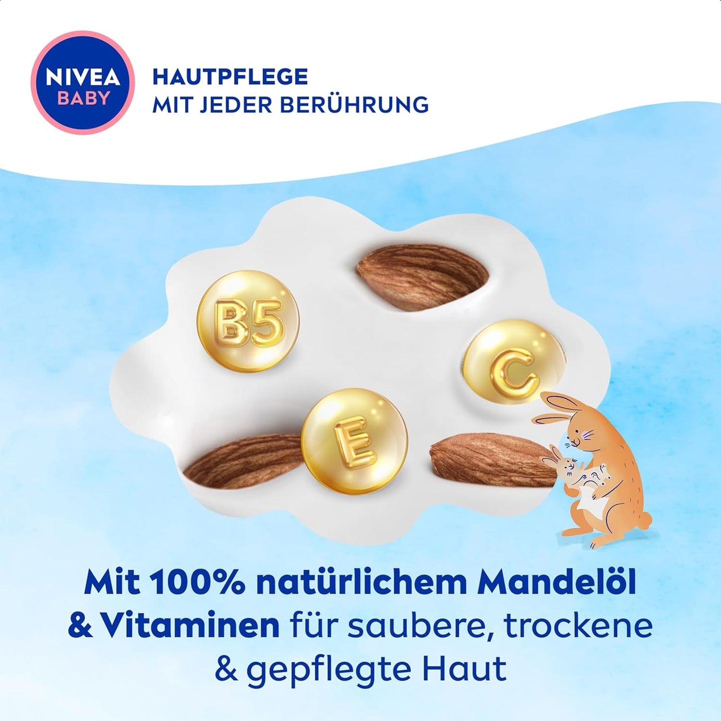 NIVEA Baby Aqua våtservetter 4x57 st