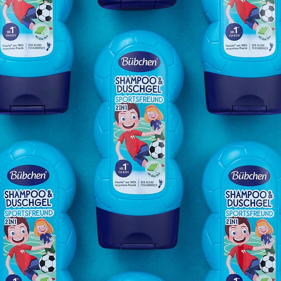 Bübchen Sportsfriend 2In1, Schampo och duschtvål, 230 ml Dusch och bad Naty Shop