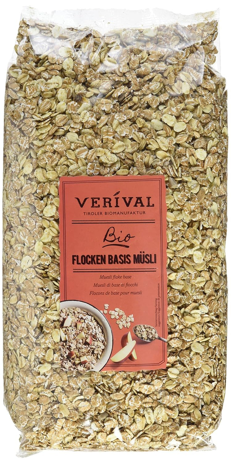 Verival Flocken Basis Müsli - Bio, 6Er Pack (6 X 1 Kg) Spannmål Naty Shop Standardtitel