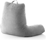 InnovaGoods Huglow läskudde med armstöd för soffa, säng och matta, läskudde med svankstöd och bärhandtag, ergonomisk, förhindrar obehag och smärta, grå