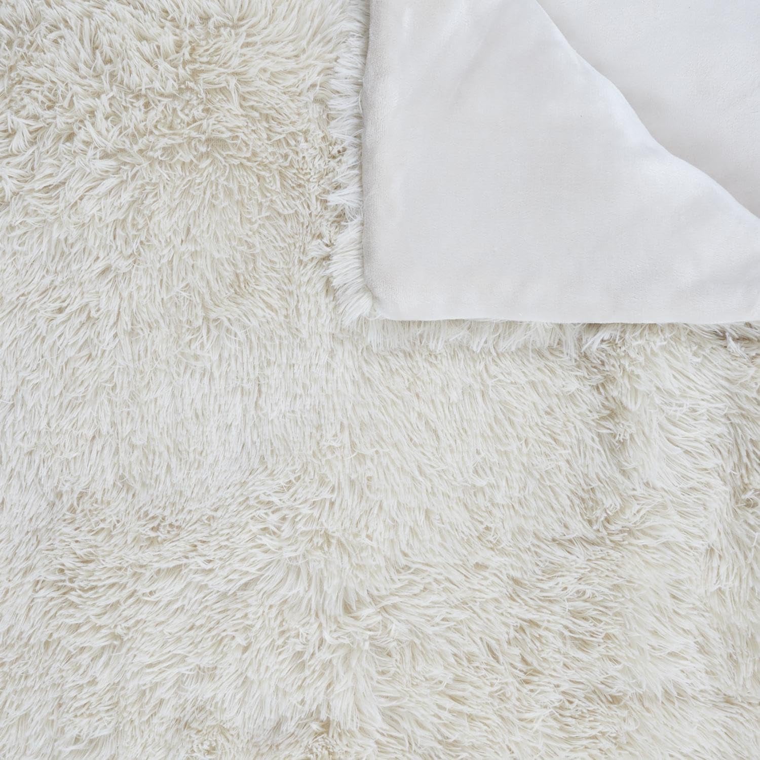 HOME DECO FACTORY Quilt med långt hår, 220Cm X 240Cm, beige Täcken och täcken Naty Shop