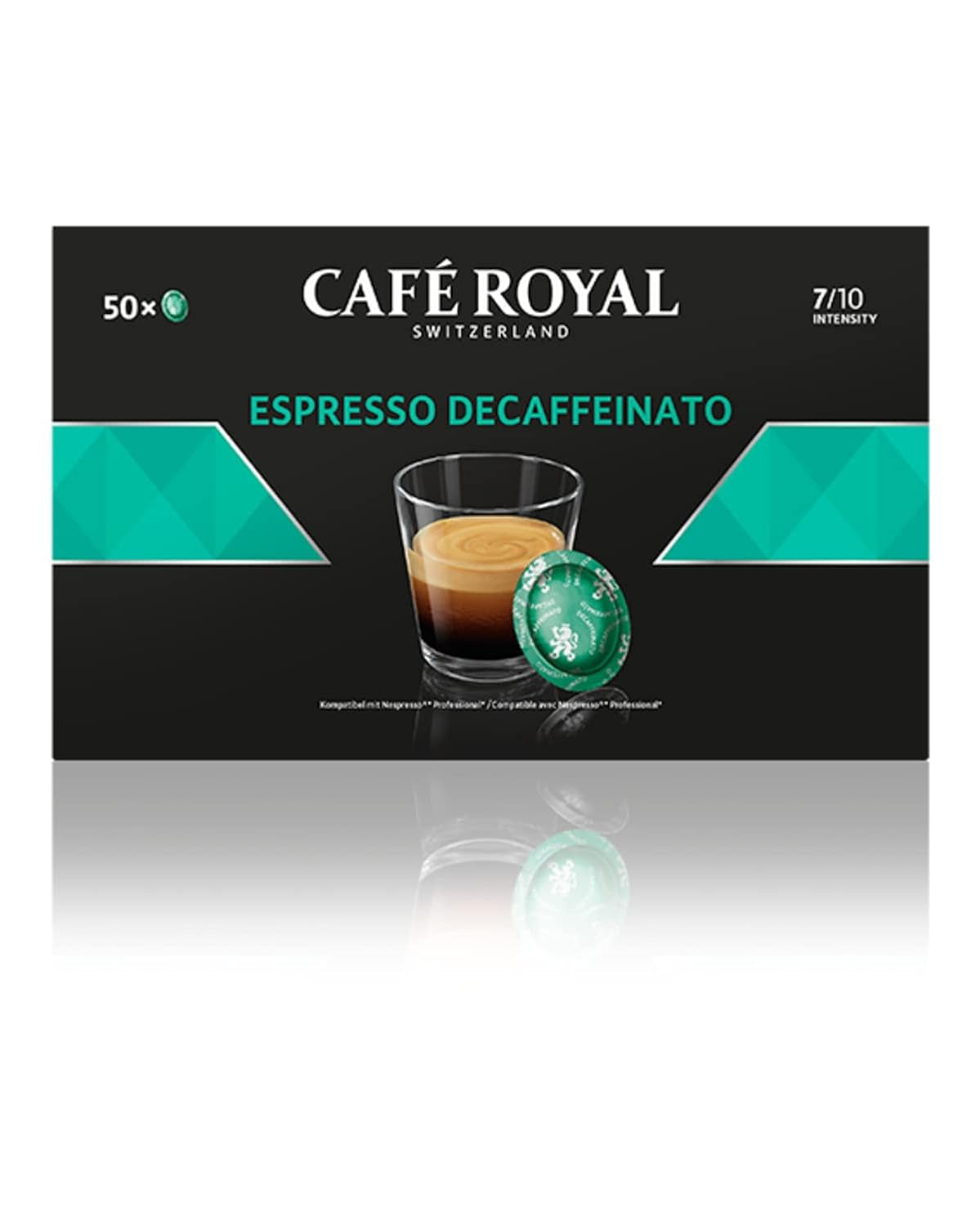 Espresso Forte 50 Pads för professionell Nespresso Machine - 7/10 Intensity - UTZ-zertifiziert & Espresso Decaffeinato 50 Pads för professionell Nespresso Machine - 7/10 Intensity