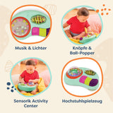 B. leksaker - Barnleksak för barnstol - Sugkoppsleksak med musik, ljus, ljud - Sensorisk leksak - Motorisk leksak för barn - från 6 månader - Whirly Pop Baby Toys Naty Shop