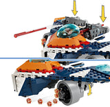 LEGO Marvel Rockets rymdskepp vs. Ronan byggbart rymdskeppset Guardians of the Galaxy Superhjältefigurleksakspresent för pojkar och flickor 8 år gamla 76278 Byggset Besuche den LEGO-Store