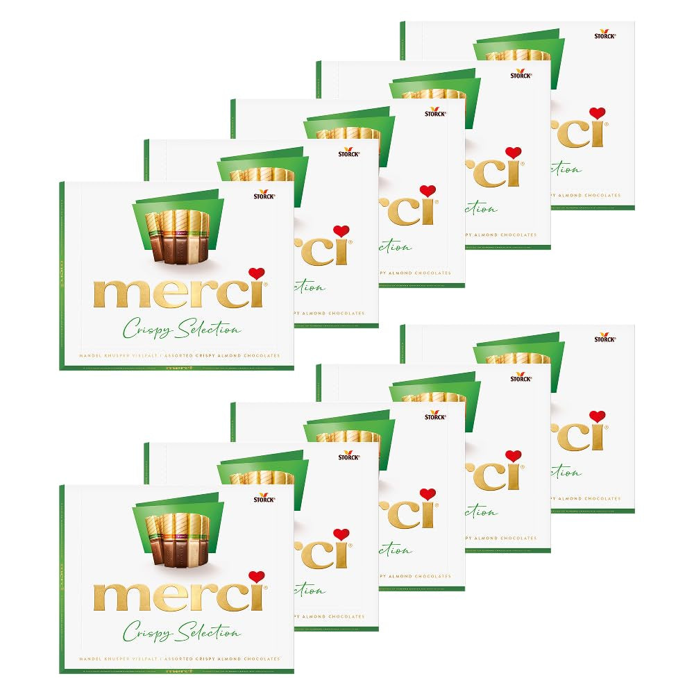 Finest Selection Variety Mandel Crunch – 10 x 250 g – Fyllda och ofyllda chokladspecialiteter