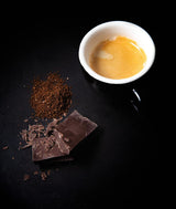 Espresso Kaffeebohnen stark 500g, Barista Kaffee schokoladig und säurearm, Espressobohnen, Bohnenkaffee mit Arabica und Robusta, fin Crema, idealisk för Cappuccino
