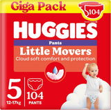Huggies Little Movers Disney-byxor, storlek 5, 104 antal (2x52), månadslåda