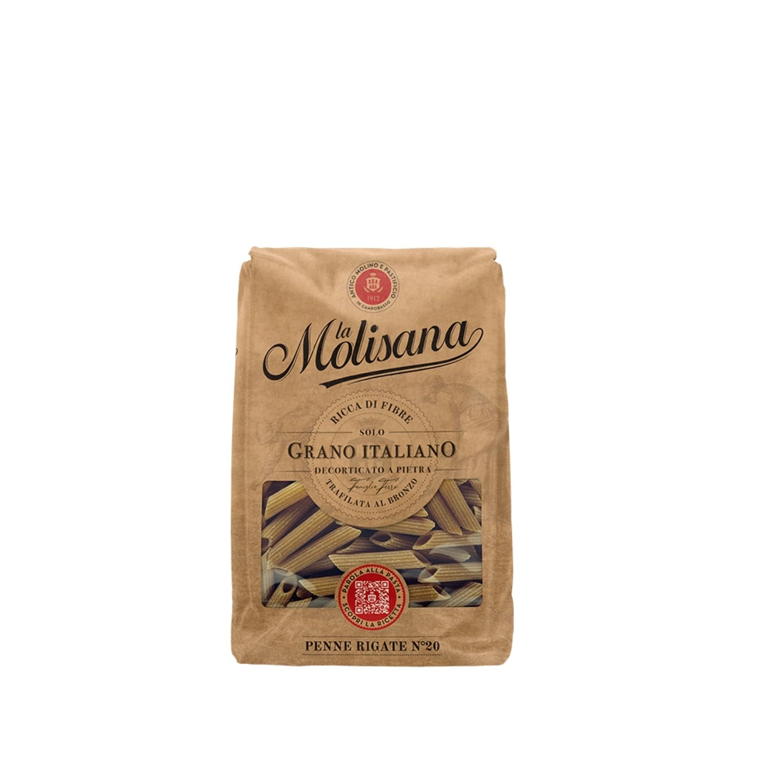 N°20 Penne Régate Integrale Pate 500 g - Parti om 6