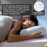 TEMPUR EASE Sovkudde med minnesskum, ergonomisk nackstödskudde för alla sovställningar, fast stöd, 50 X 31 X 10/5 cm, Vita Naty Shop Standardkuddar