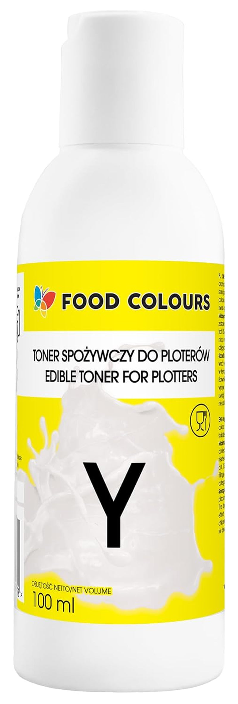 Matfärgningsset med ätbart bläck för plottrar 6 x 100 ml | Ljuscyan | Cyan | Ljus magenta | | Magenta | Gul | Svart | Ätbart tryck, waferpapperstryck, dekorativ tårtoppning