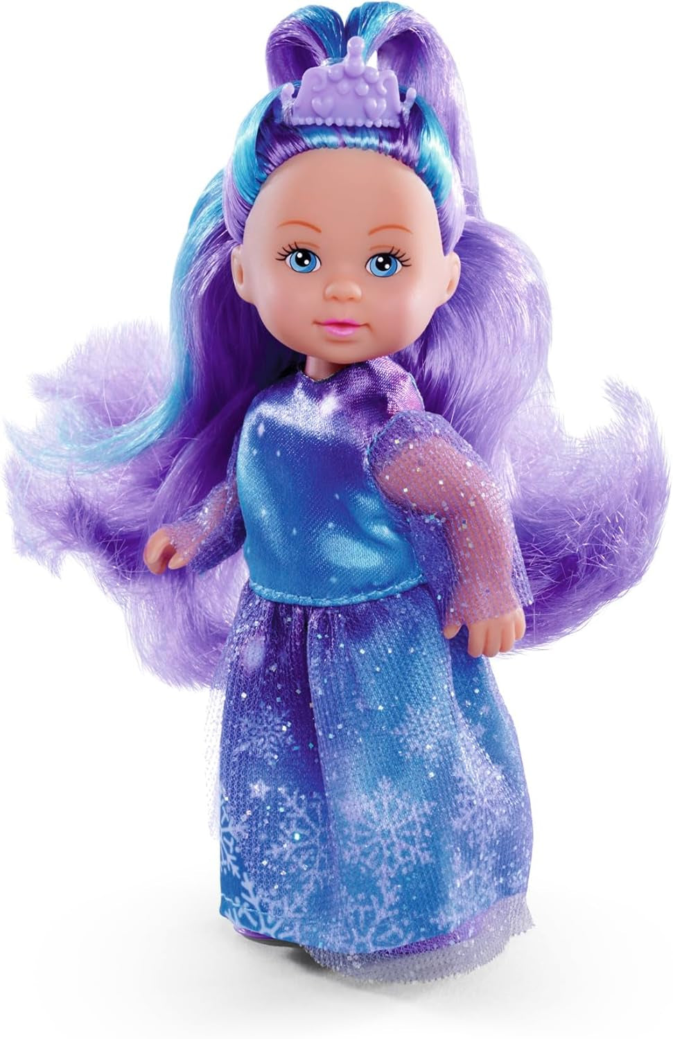 Simba Evi Prinsessa Fantasy of Love, docka i sagoklänning med en glänsande enhörning, 12 cm lekdocka, 3+ år