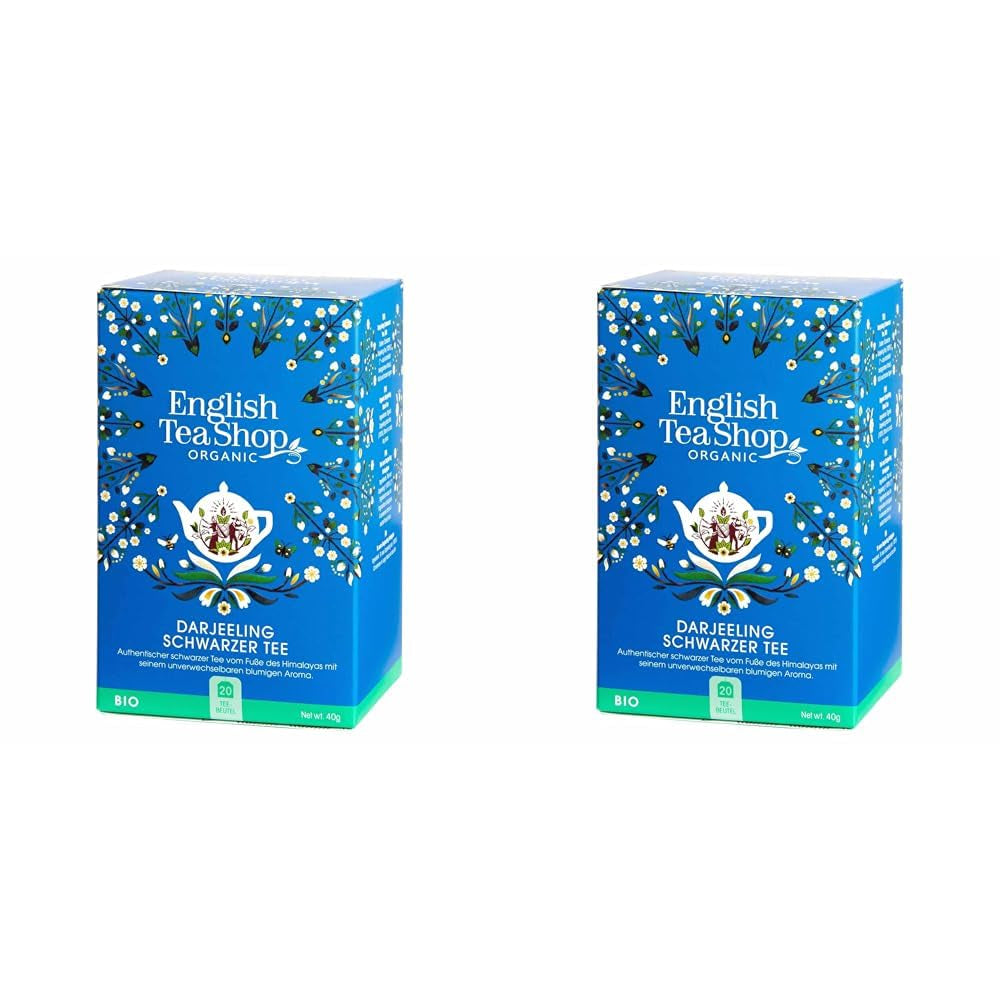 ETS - Darjeeling svart te, BIO, 20 tepåsar (paket med 2)