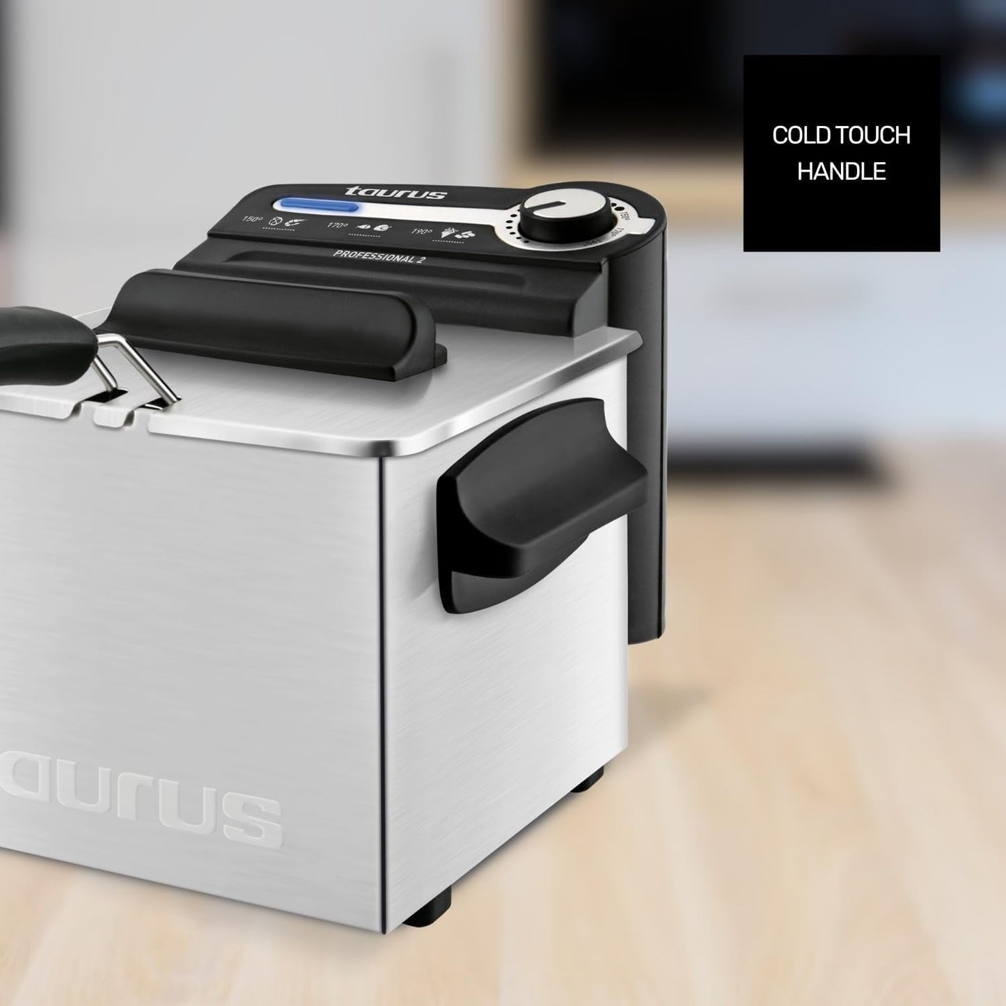 Taurus Professional 2 plus - Oljefritös, 2 liter, 1700 W, 18/8 rostfritt stål Vitvaror Naty Shop
