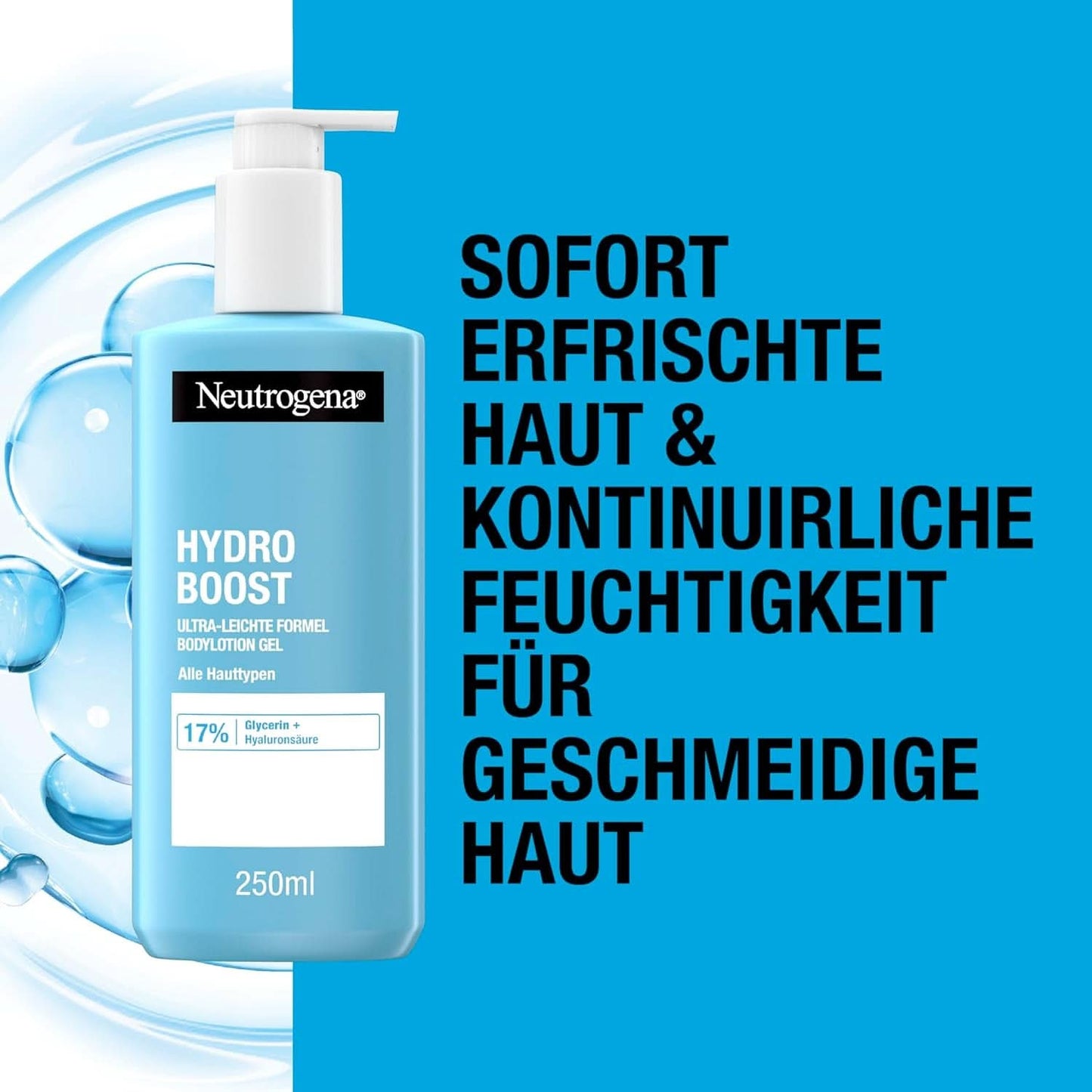 Neutrogena Hydro Boost Ultra-Light Formula Bodylotion Gel för fin hud, 250 ml Kosmetika och skönhet Naty Shop
