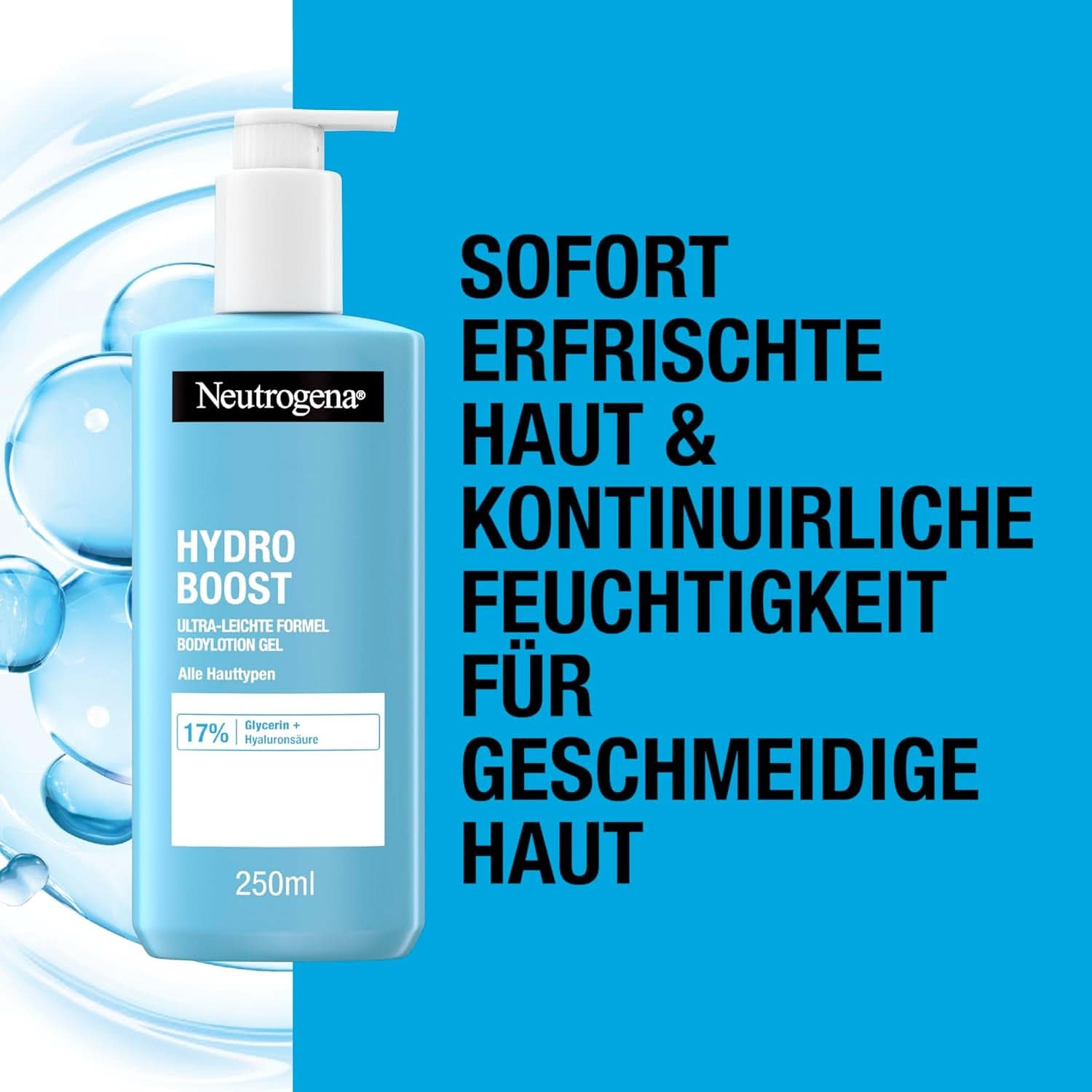 Neutrogena Hydro Boost Ultra-Light Formula Bodylotion Gel för fin hud, 250 ml Kosmetika och skönhet Naty Shop