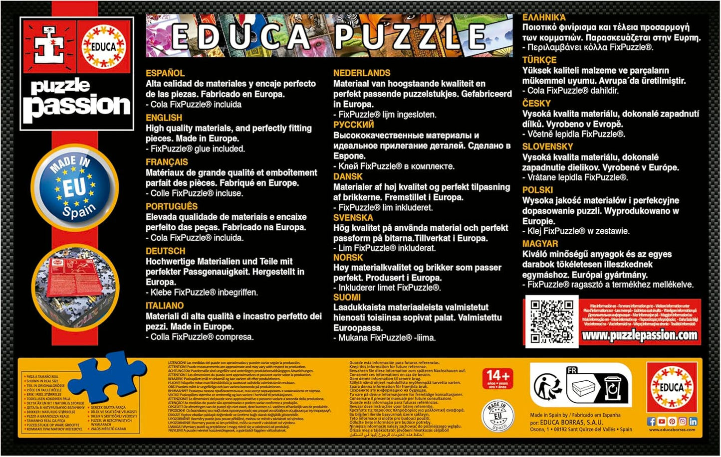 Educa - Pussel med 1000 bitar för vuxna | Sant Jordi, Lily Brick. Mått: 68 X 48 cm. Inkluderar Fixpuzzle pussellim. I 14 år (19926) Puzzle Naty Shop
