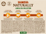 IAMS Naturally Senior Våtfoder i sås - Högkvalitativt kött och fisk våtfoder för äldre katter, Land & Sea Collection, 12 x 85g