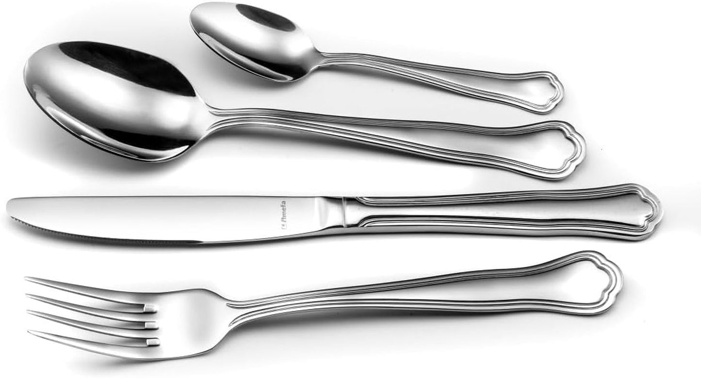 Amefa bestick CONTOUR URFE, 6 personer, polerat rostfritt stål, 24 delar Kitchen Naty Shop