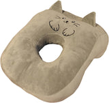 Office Sovkudde Memory Bomull Söt Öronhål Kudde Mjuk Sovkudde Side Sleeper Öronkudde för kvinnor Flickor Barn (Grå Kattunge) Cervikala Ortopediska Kuddar Naty Shop Cat Grey